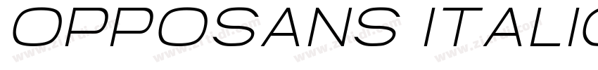 OPPOSANS Italic字体转换